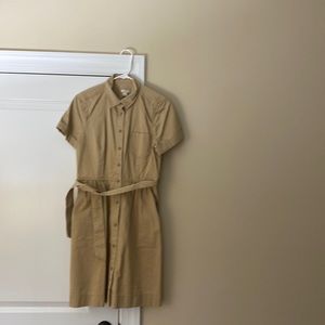 J Crew khaki utility Shirtdress. New with tags sz 8